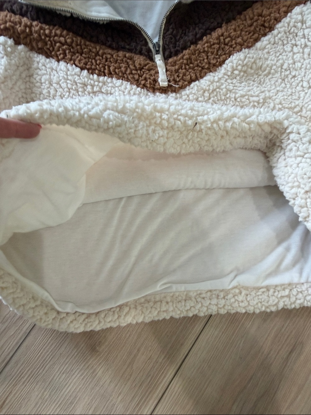 Thread & Supply Cream Sherpa Pullover - Picture 3 of 3